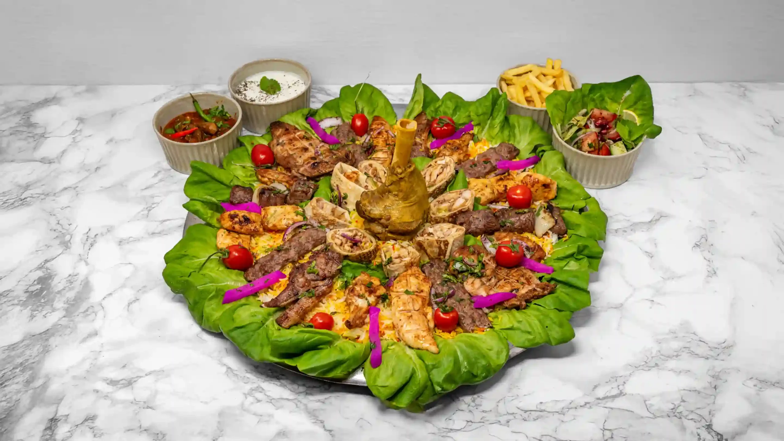 Damastique Plater (For 4 person)
