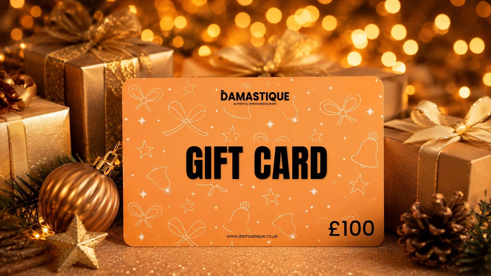Damastique Christmas gift cards